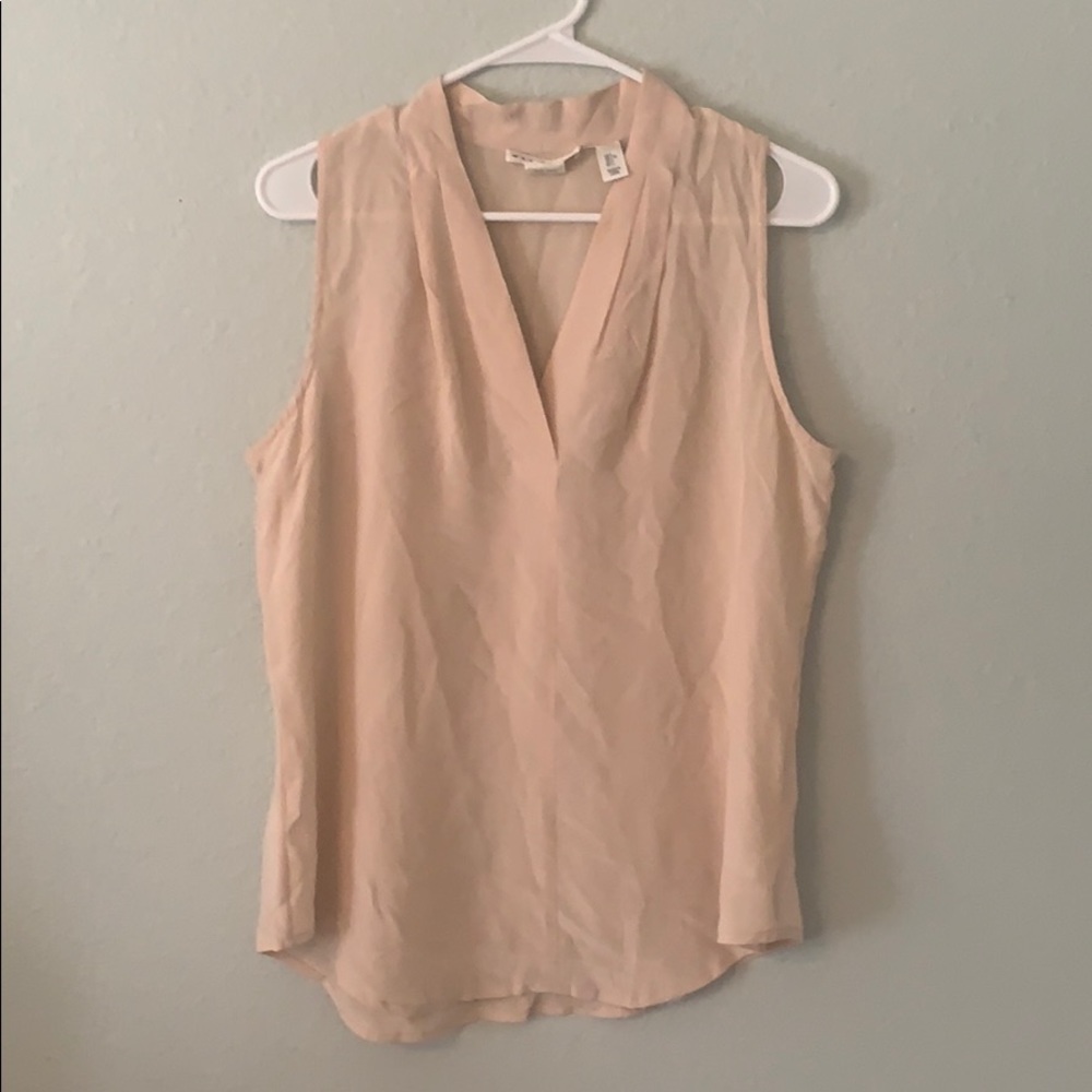 Max Studio Silk Sleeveless Blouse Size Large